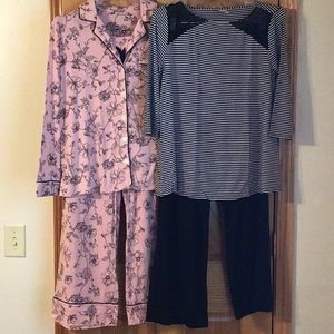 2 Soma CoolNights Pajama Sets in Size Small with Bonus Extra Pair of Pants